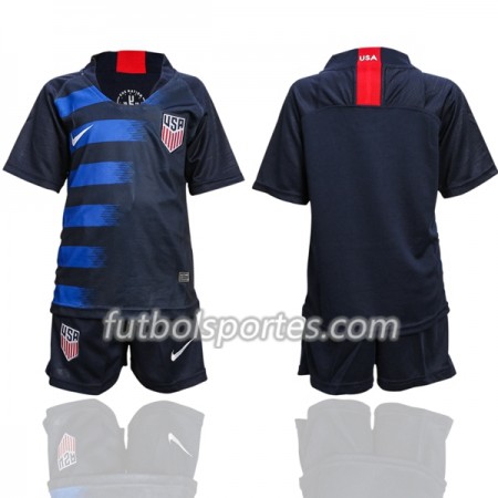 Camisetas Estados Unidos Niño Segunda Equipacion 2018/2019